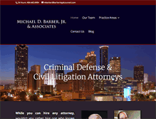 Tablet Screenshot of barberlegalcounsel.com